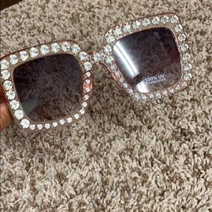 Large rhinestone sunglasses